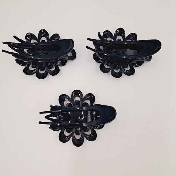 11 Mixed Hair Clips and hair separators Multicolored stones - Picture 15 of 16